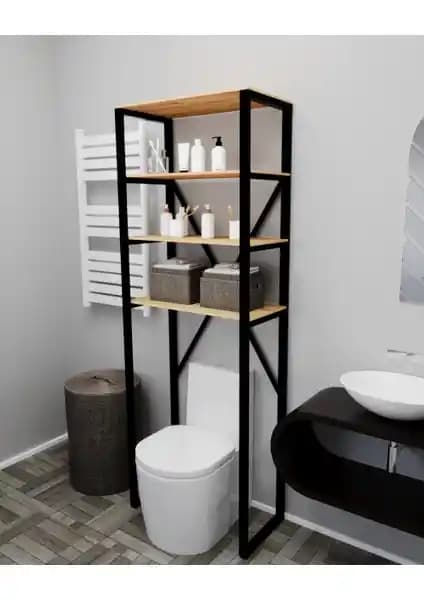 Güzelkan Madeni Eşya Klozet Üstü Düzenleyici Raf ile Modern Banyolar İçin Pratik Çözüm