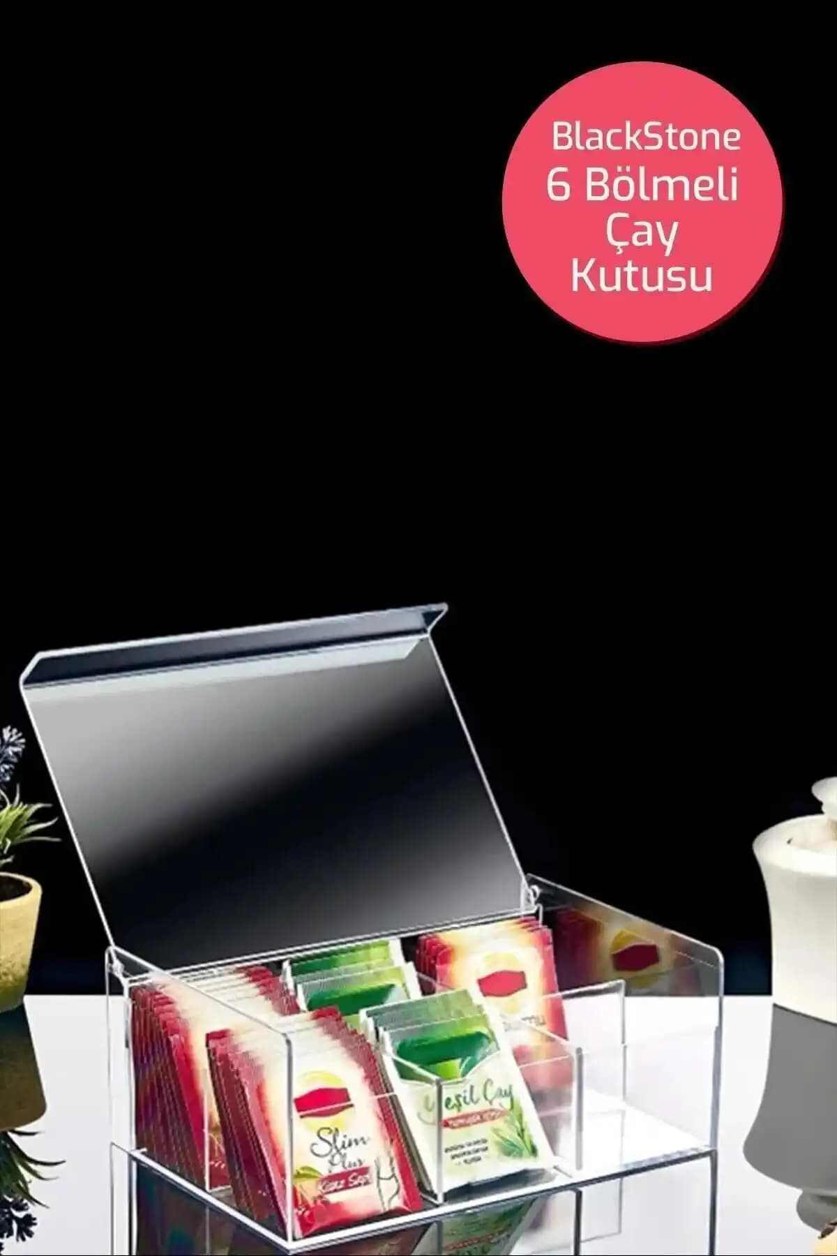 Hanedan HOME 6 Bölmeli Çay Kutusu Modern Tasarım ve Dayanıklılık Sunar
