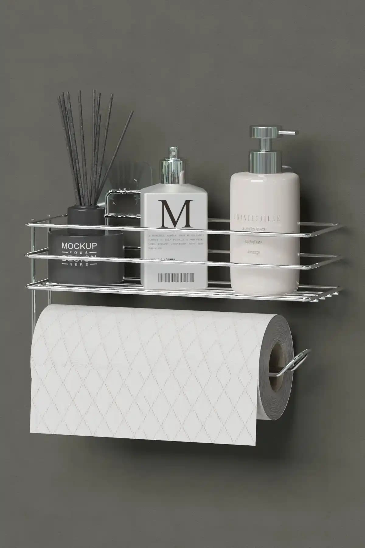 Hill Homes Yapışkanlı Raflı Rulo Havluluk ve Kağıtlık Modern ve Dayanıklı Tasarım