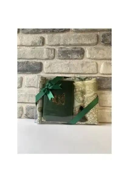 İkra Hac Çeyizlik Seccade Seti Lüks Yeşil Dini İbadet ve Hediye Seçenekleri