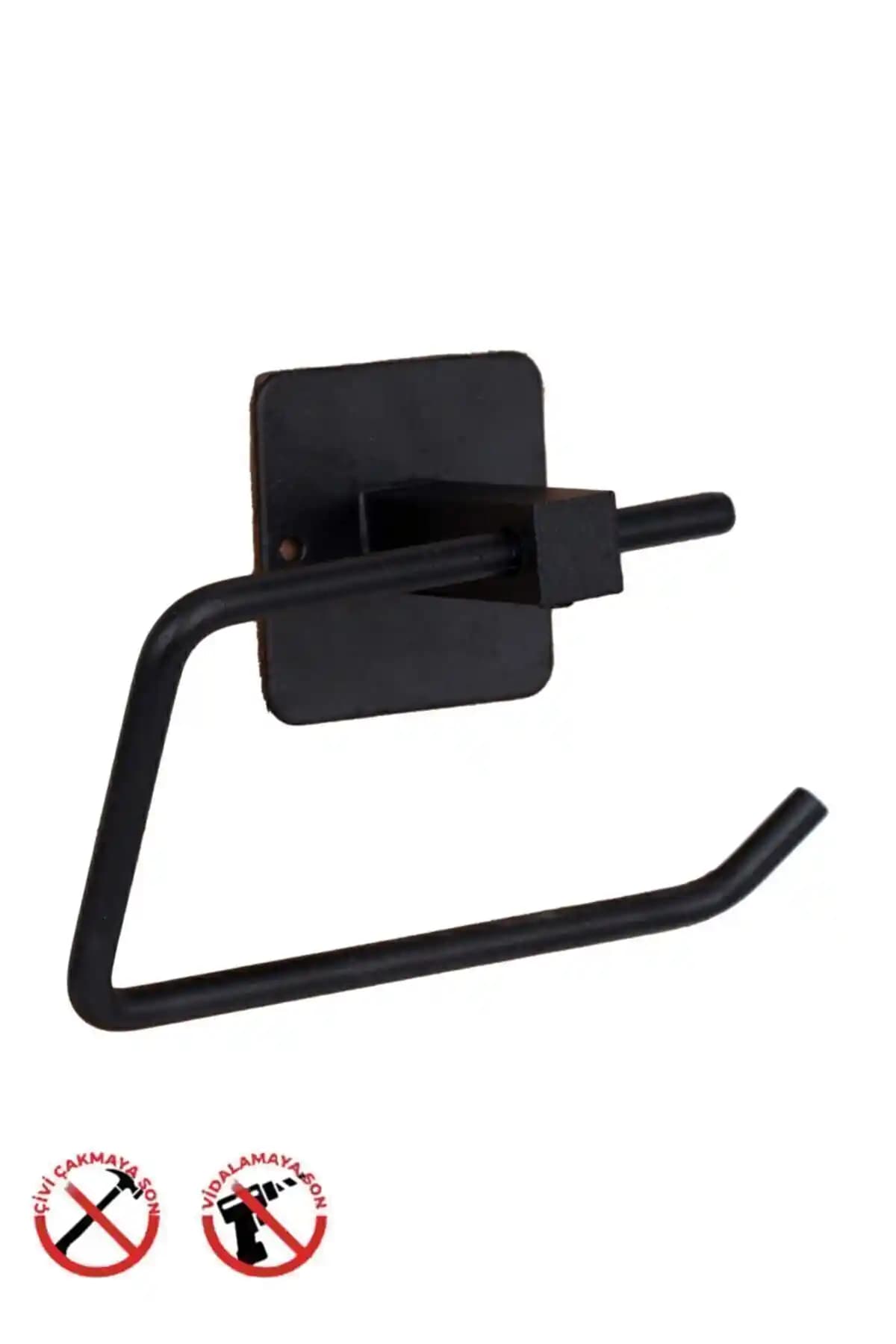 İnova WC Kagıtlık Siyah Mat Boya Yapışkanlı: Modern ve Dayanıklı Banyo Aksesuarı