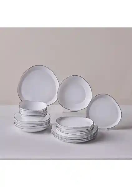 Karaca Agata 24 Parça Cam Yemek Takımı Modern ve Dayanıklı Tasarımıyla Şık Sofralar İçin