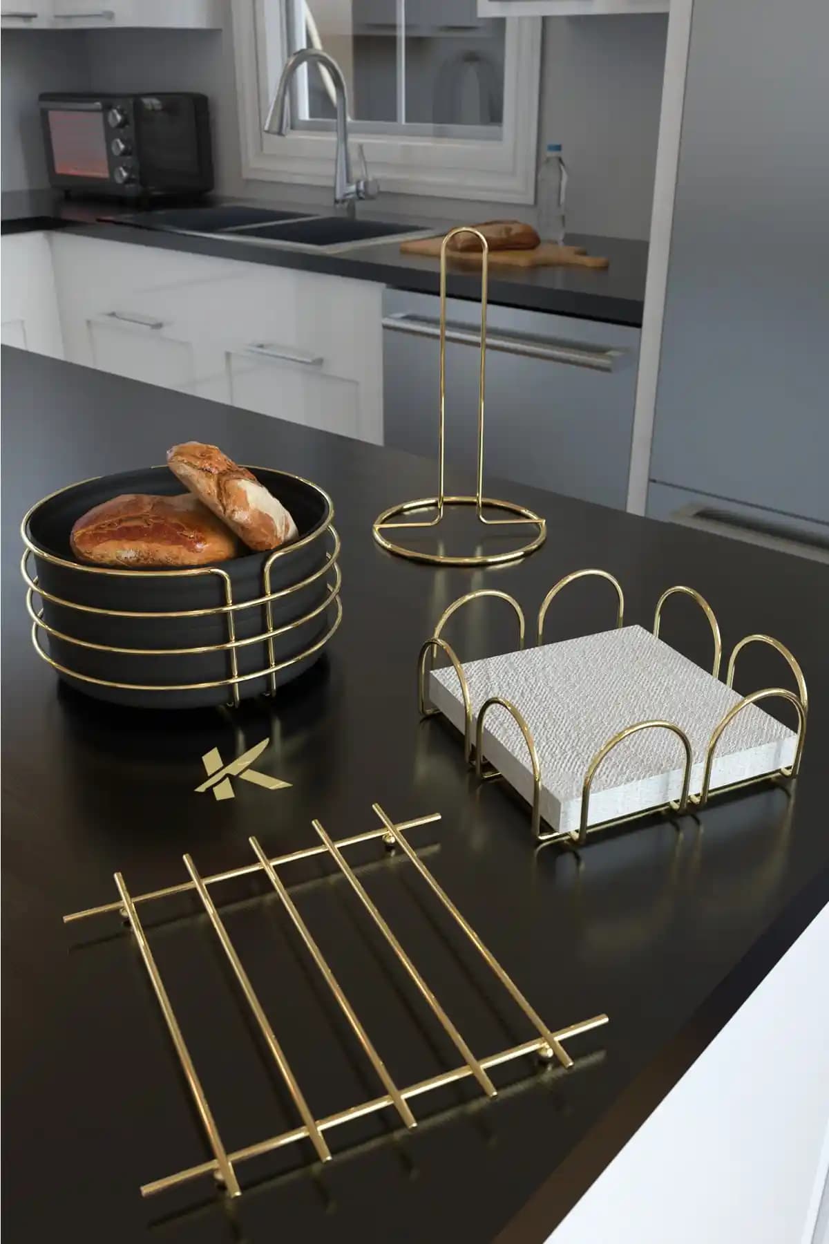 KARTEYA Servis Sunum Seti ve Ekmek Sepeti: Modern ve Şık Sofra Aksesuarları