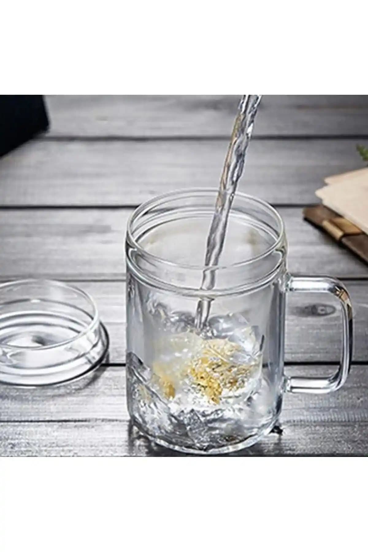 Kendinyaphobi Kapaklı Kupa Kulplu Demlik 350 ml dayanıklı ve şık tasarım ile pratik çay deneyimi