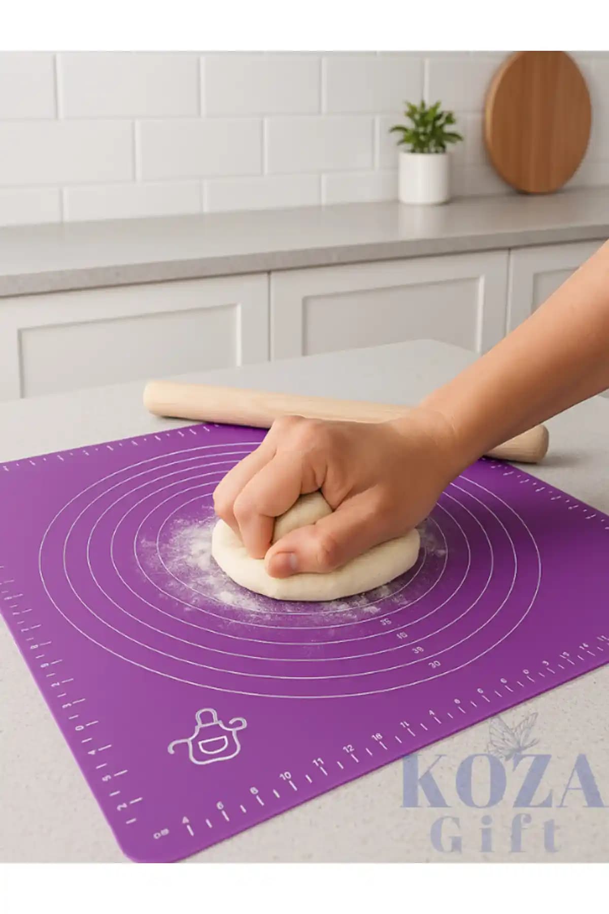 Keyfi Sepet Büyük Silikon Hamur Açma Matı: Geniş ve Dayanıklı Mutfak Gereci