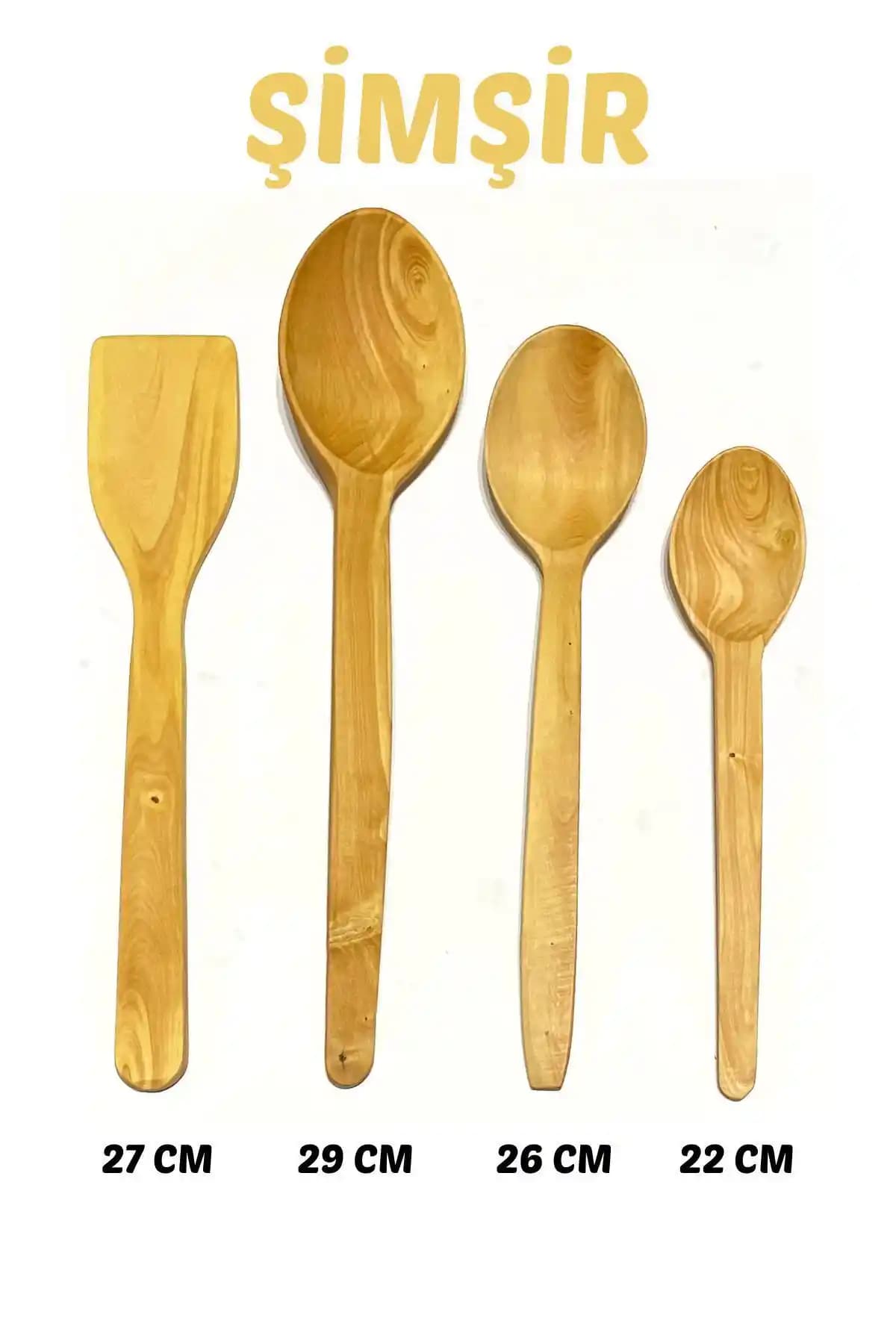 Kitchen Mania Şimşir Kaşık ve Spatula Seti: Doğal ve Şık Mutfak Arkadaşınız