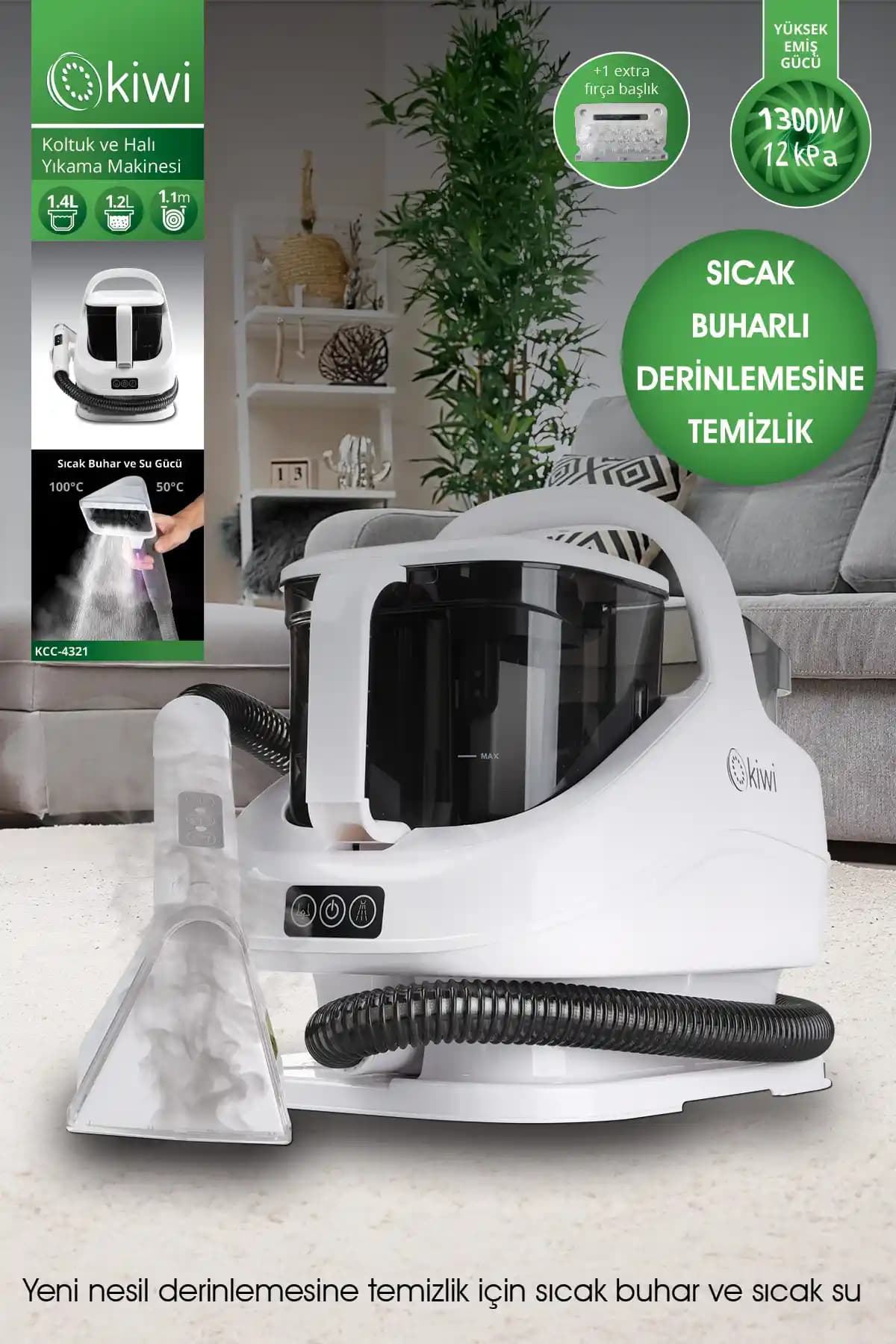 Kiwi Kcc-4321 Buharlı Koltuk ve Halı Yıkama Makinesi İncelemesi ve Kullanıcı Yorumları