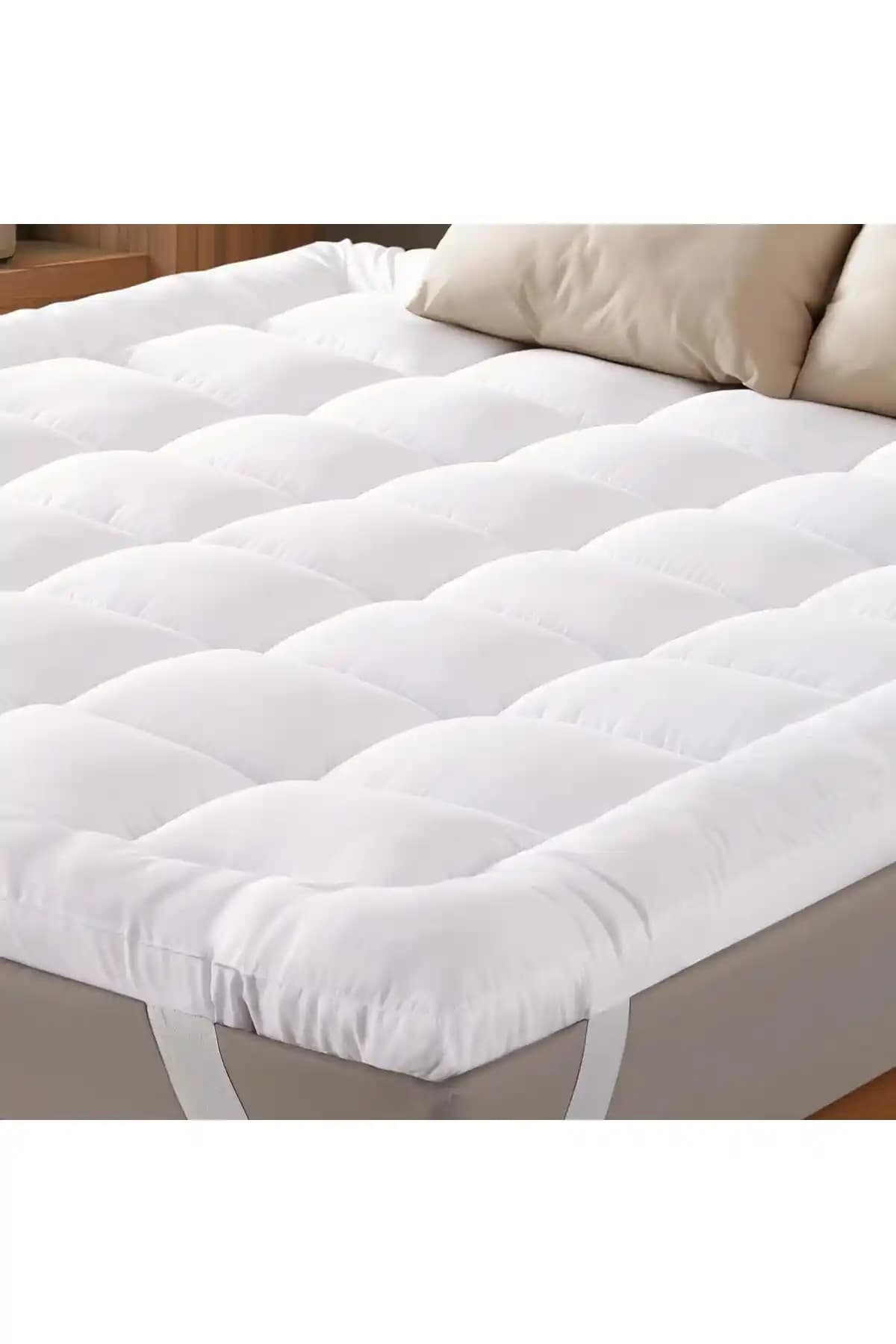 KOZZY HOME Dört Köşe Lastikli Uyku Pedi ile Yatak Konforunuzu Artırın