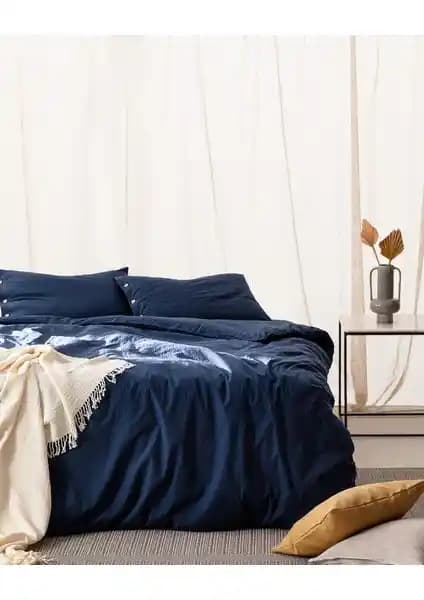 Madame Coco Linda Tek Kişilik Yıkamalı Gofre Nevresim Takımı Şıklık ve Konfor Sunar