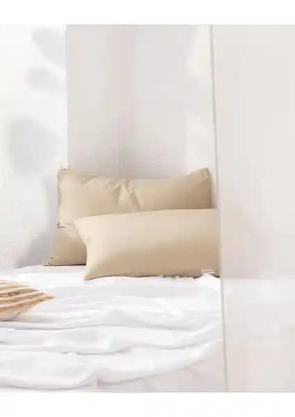 Madame Coco Manon 2'li Yastık Kılıfı Seti Koyu Bej Şıklık ve Konfor Bir Arada