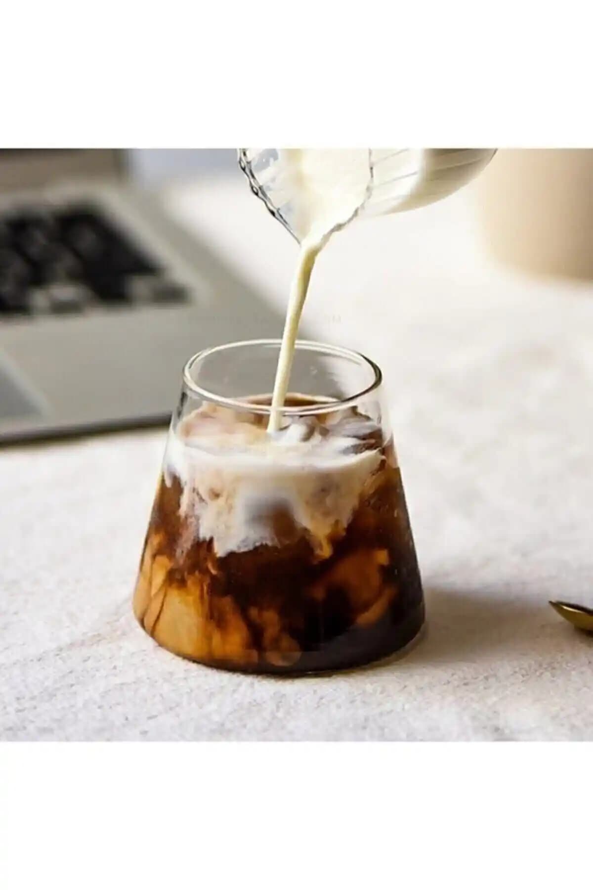 Magnolia Borosilikat Cam Bardak 300 ml Şık ve Dayanıklı Sunum İçin Uygun