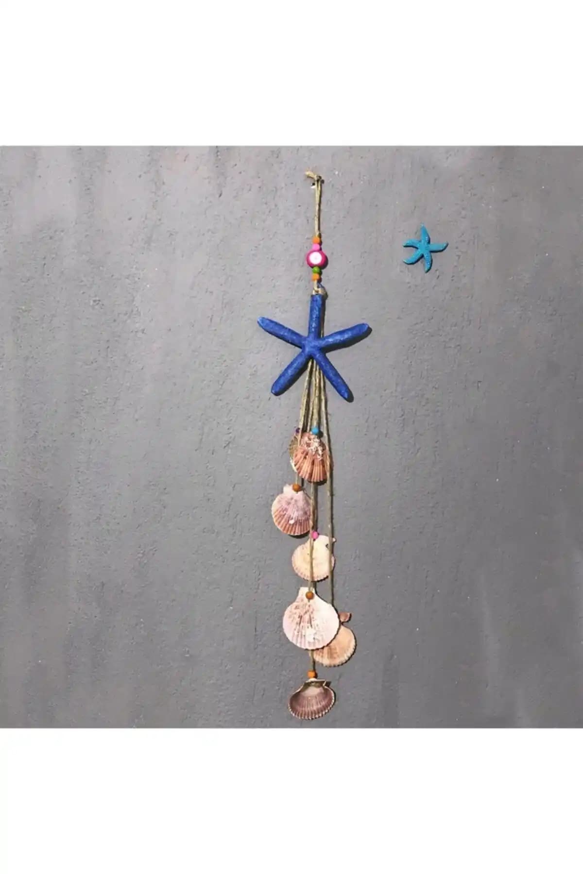 Mavi Deniz Yıldızı Rüzgar Çanı: Deniz Temasıyla Şık ve Dayanıklı Dekoratif Ürün