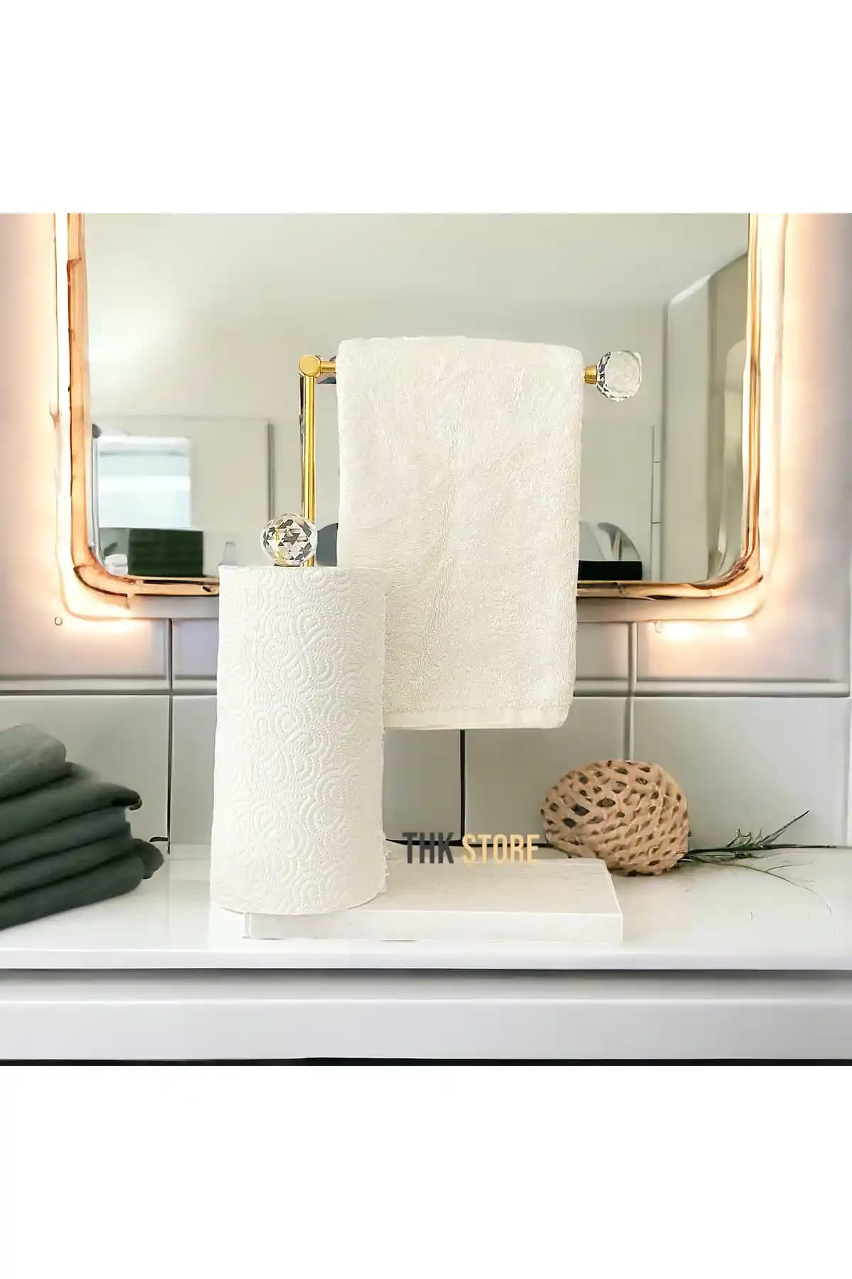 Mermer El Havluluk ve Peçetelik Seti Modern ve Şık Tasarım Detaylarıyla