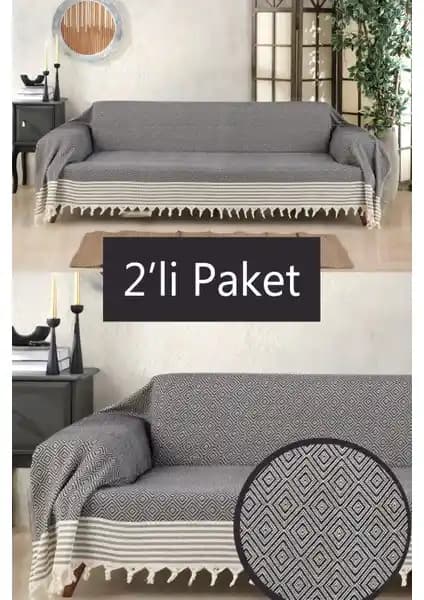 Miracolo Home Pamuklu Kolları Örten 310 cm Koltuk Kanepe Çekyat Örtüsü: Estetik ve Koruma Bir Arada