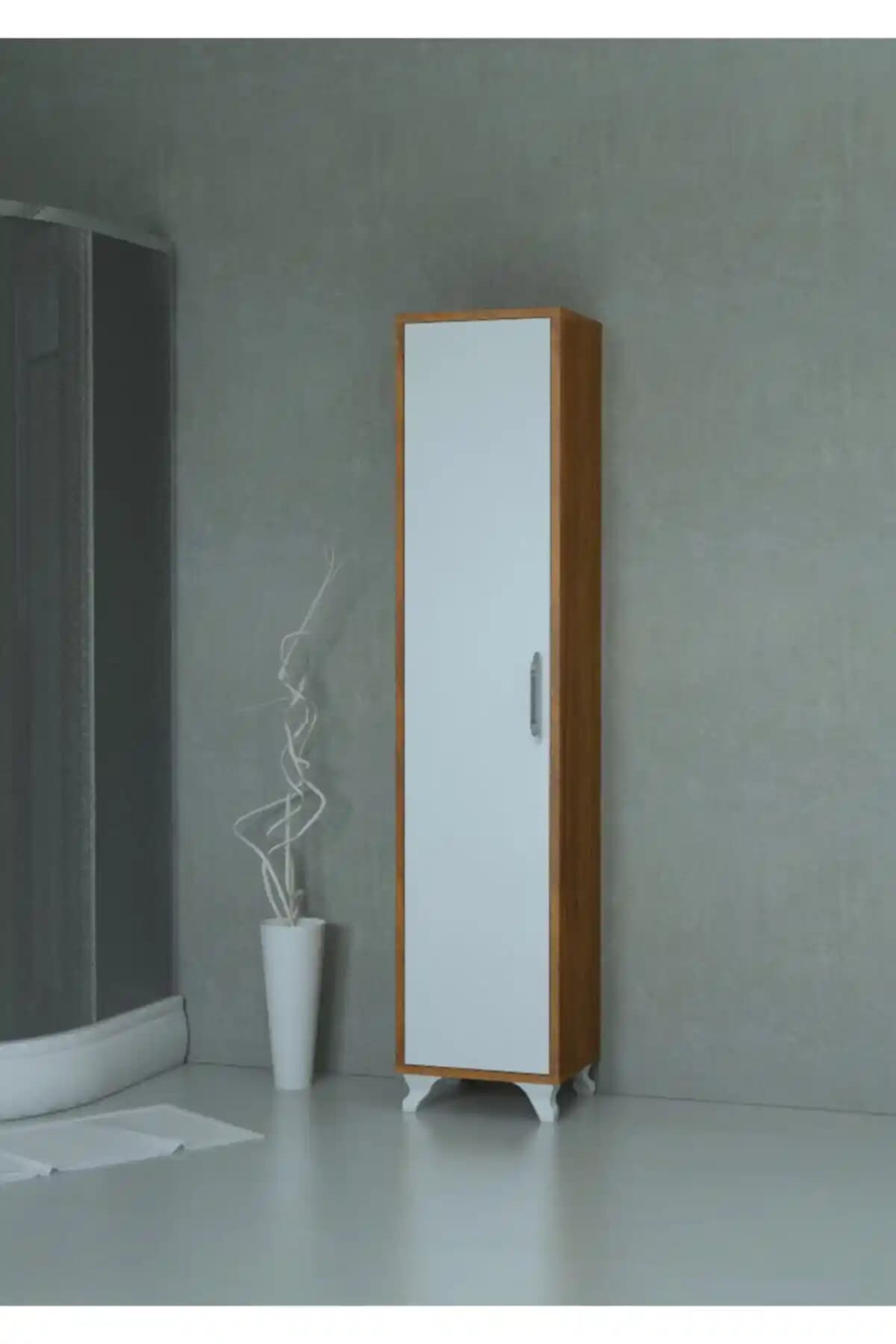 Mobilyique Çok Amaçlı Ahşap Banyo Dolabı: Şık ve Fonksiyonel Klasik Banyo Mobilyası