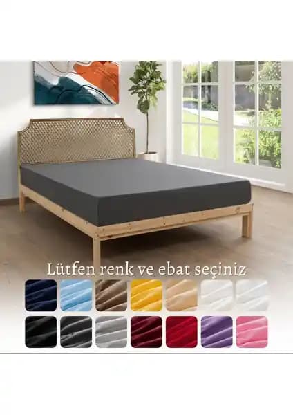 MODELHOME Antrasit Renkli %100 Pamuklu Penye Kumaş Lastikli Çarşaf Özellikleri ve Kullanım Avantajları