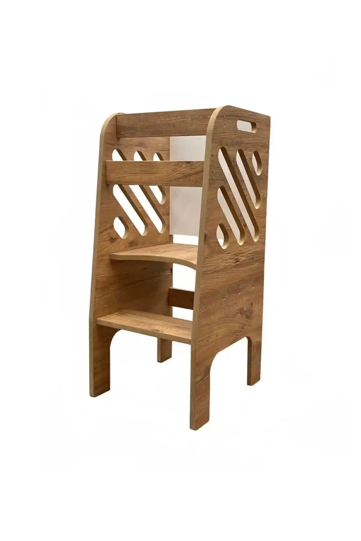 Montessori Öğrenme Kulesi Çocuklar İçin Güvenli ve Çok Yönlü Kullanım Sağlayan Tasarım