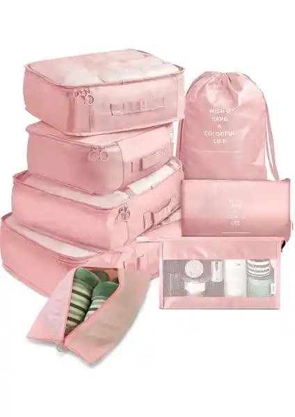 Mundo Venta 8 Parça Valiz Düzenleyici Seti ile Seyahatlerde Düzeni Sağlayın