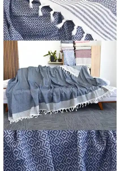 Mutlu Çeyiz Diamond Pamuklu Kanepe Çekyat Örtüsü Şıklık ve Çok Amaçlı Kullanım İmkanıyla