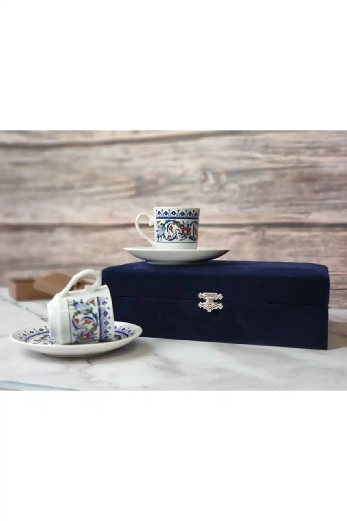 Nihal Süeda Tasarımı Topkapı Temalı Porselen Fincan Takımı 4 Parça