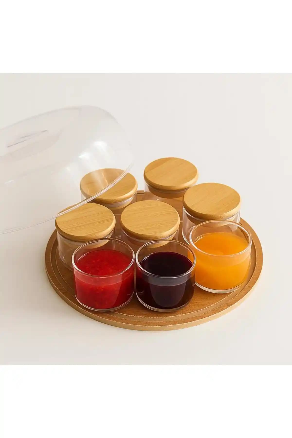 Noah Exclusive 8'li Borosilikat Cam Fanus Seti ile Mutfak Düzeninizi Geliştirin