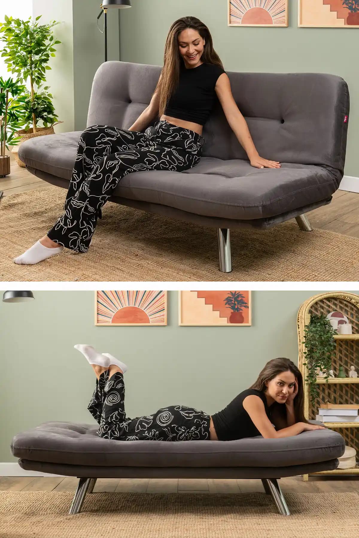 Pafu Hippo Yataklı Üçlü Koltuk: Modern Tasarım ve Çok Fonksiyonlu Oturma Ünitesi