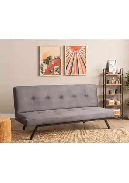 Pafu Zola Üçlü Yataklı Koltuk Soho Gri Modern ve Fonksiyonel Oturma Çözümü