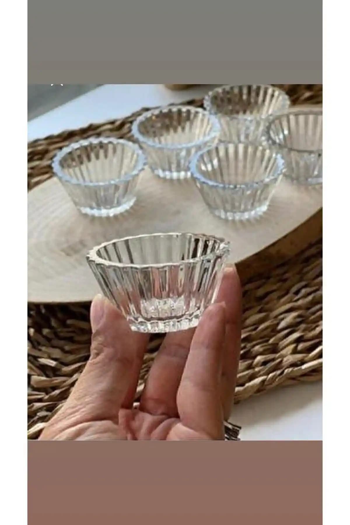 Paris Dünyası 6'lı Küçük Cam Reçellik ve Sosluk Seti Şık ve Kullanışlı Tasarım