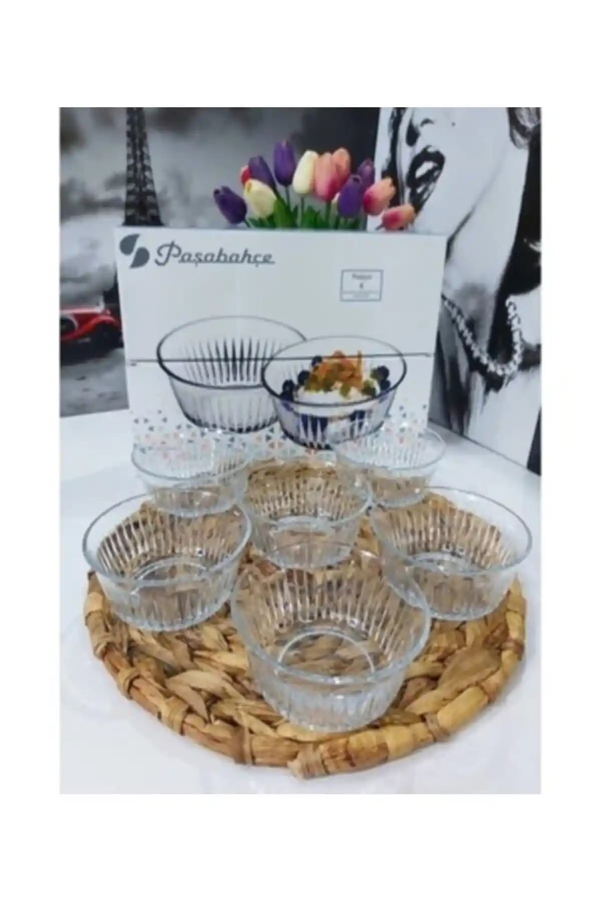 Paşabahçe 530146 Cam Kase Takımı Frezya 6'lı Şık ve Dayanıklı Mutfak Gereçleri