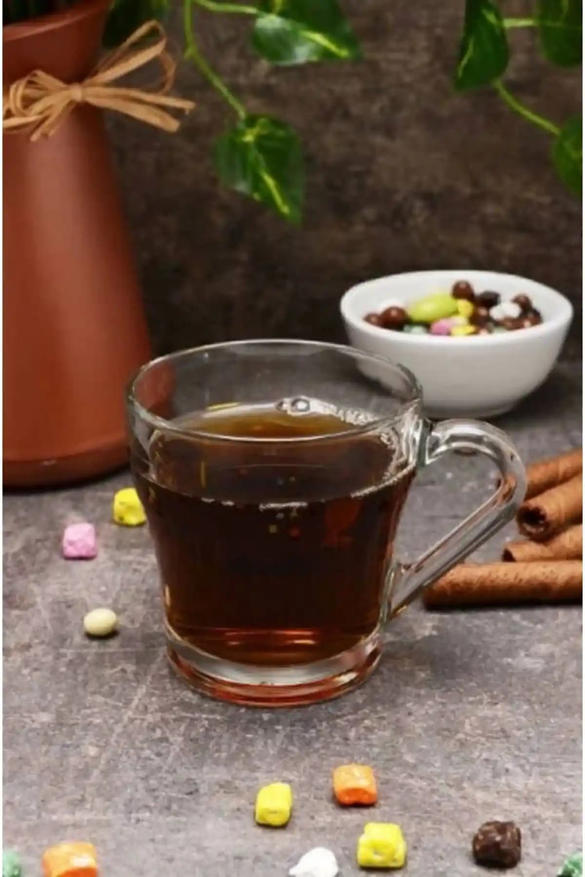 Paşabahçe 55233 Chroma Kulplu Çay Bardağı: Şık ve Kullanışlı Cam Bardak Seti