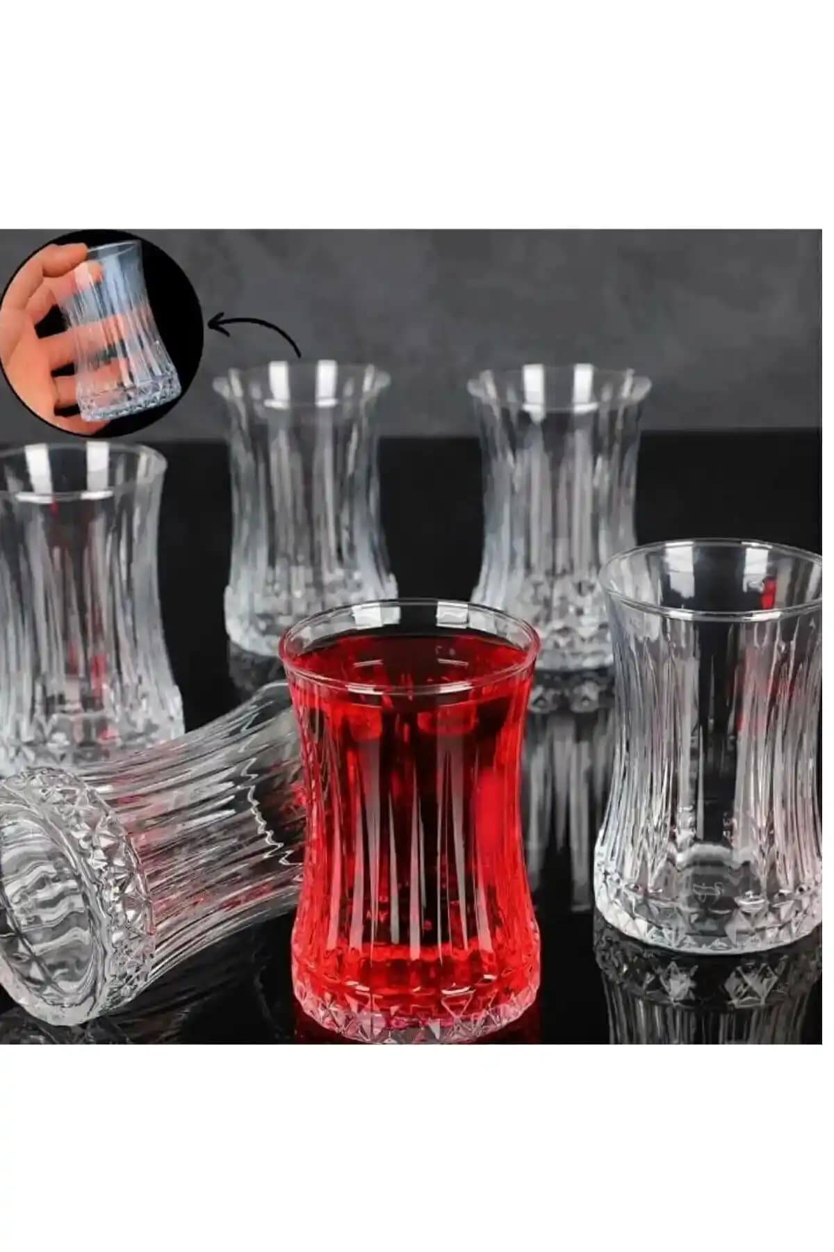 Paşabahçe Elysia Riva Çay Bardağı Takımı 24 Parça Modern ve Dayanıklı Cam Seti