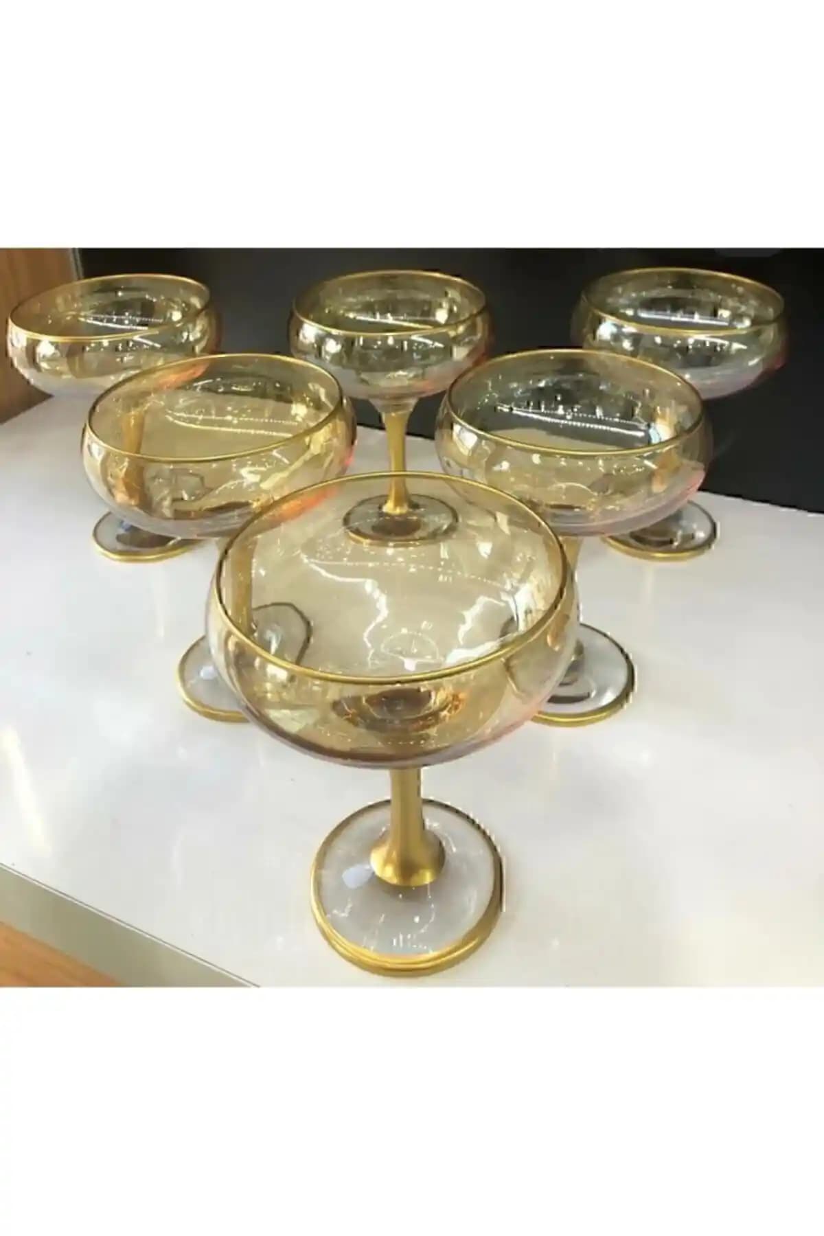 Paşabahçe Lav 6'lı Dondurma Magnolya Cam Kup Seti Estetik ve Fonksiyonellik Bir Arada