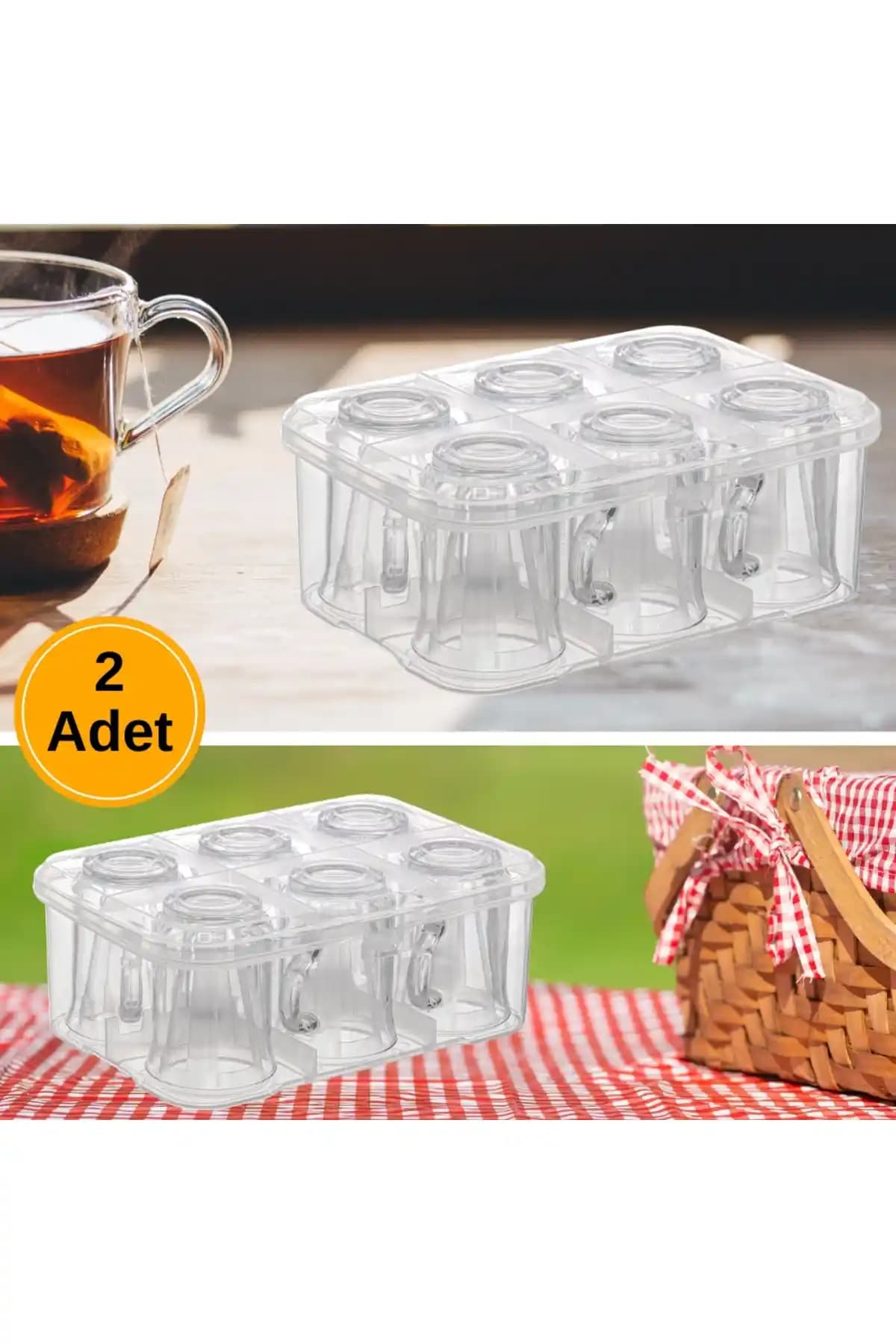 Piev Urve Su Bardağı Fincan Kupa Taşıma Aparatı Günlük ve Dış Mekan Kullanımı İçin