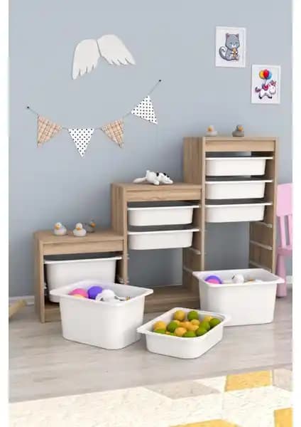 Pratico Swiss Beyaz 9 Sepetli Çok Amaçlı Dolap Modern ve Şık Tasarımıyla Kullanışlı Depolama Çözümüdür