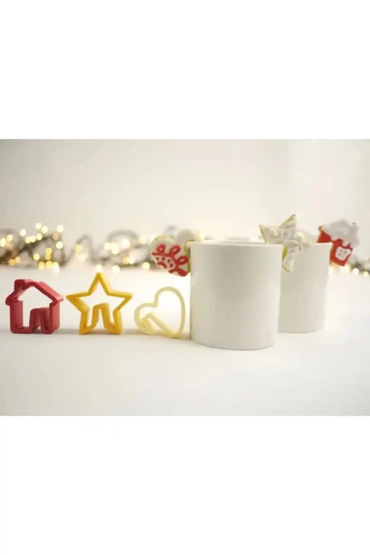 Rapithwin Bardak Yanı Kurabiye Kalıbı Seti Çocuklar ve Yetişkinler İçin Yaratıcı Mutfak Deneyimi