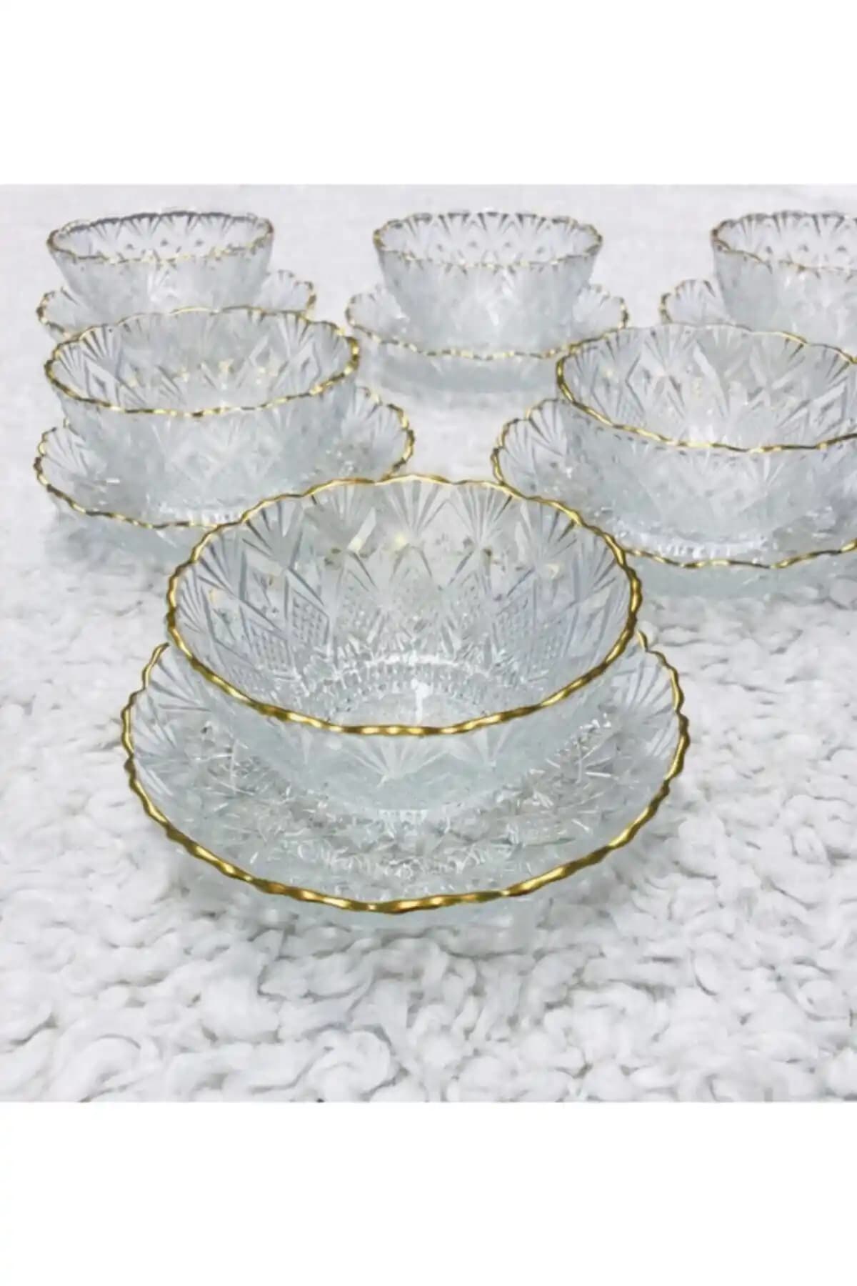 Rayan 6 Kişilik Gold Detaylı Çerez Seti: Şık ve Dayanıklı Sofra Takımı Özellikleri