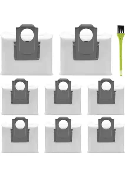 Roborock Q7MAX Uyumlu Yedek Elektrikli Süpürge Toz Torbası Beyaz Renkli ve Yüksek Kapasiteli