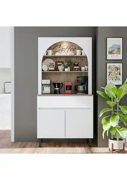 Roomart Venedik Kahve Köşesi ve Çok Amaçlı Dolap Modern Tasarım ve Fonksiyonellik