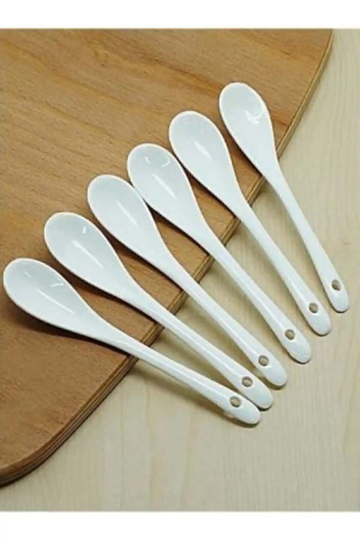 Sağlıklı ve Şık Porselen Çay ve Reçel Kaşığı Seti - Dayanıklı ve Estetik Tasarım