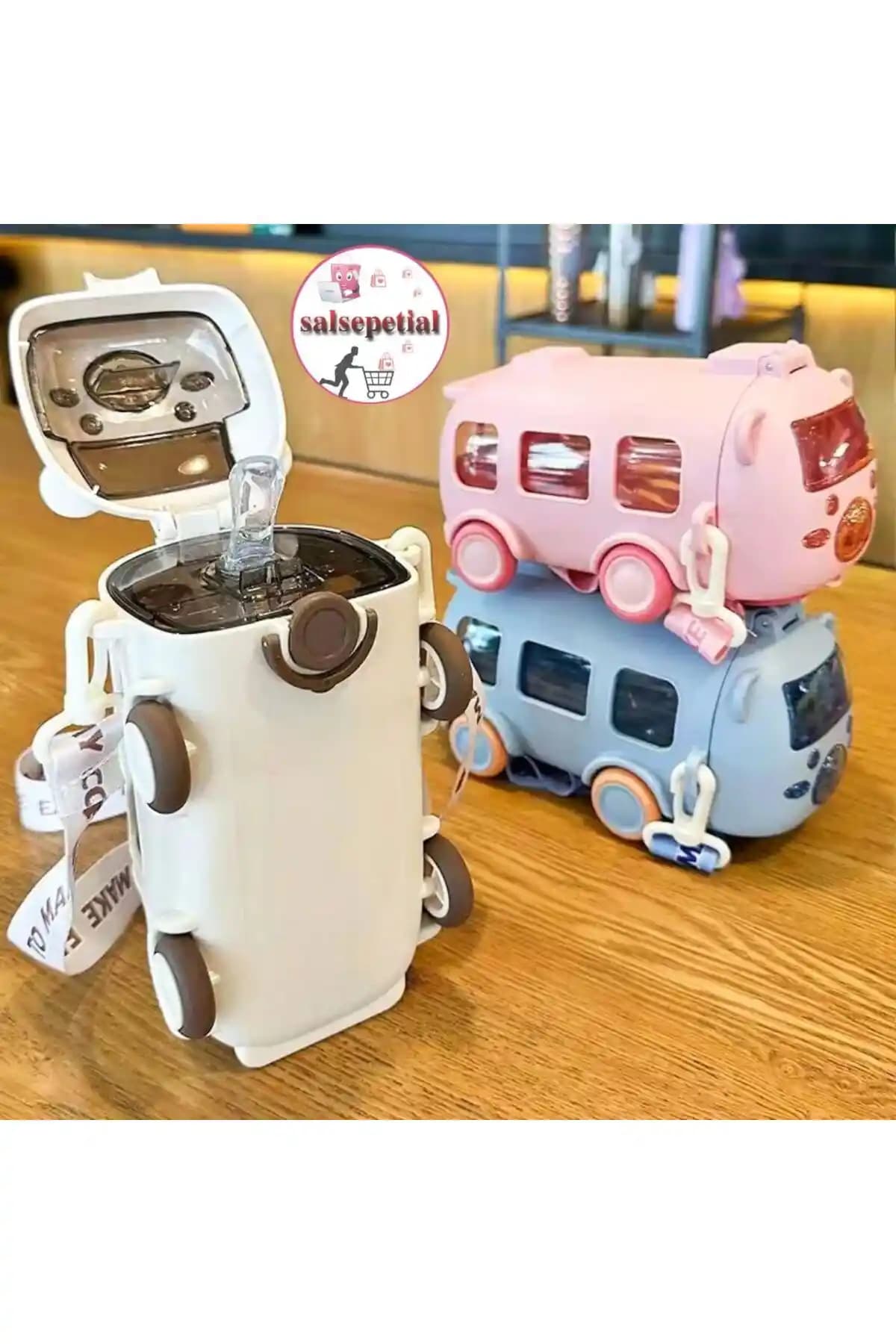 Salsepetial Ayıcık Su Matarası Günlük Kullanım İçin Güvenli ve Şık Tasarım