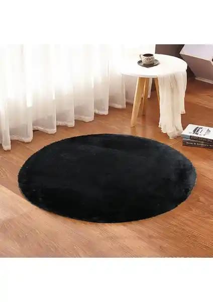 Sarar 80x80 cm Yuvarlak Peluş Halı Modern Tasarım ve Kolay Bakım Özellikleriyle