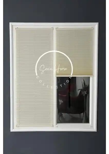 Serin Home Collection Krem Katlanabilir Plise Perde: Modern ve Kullanışlı Çözüm