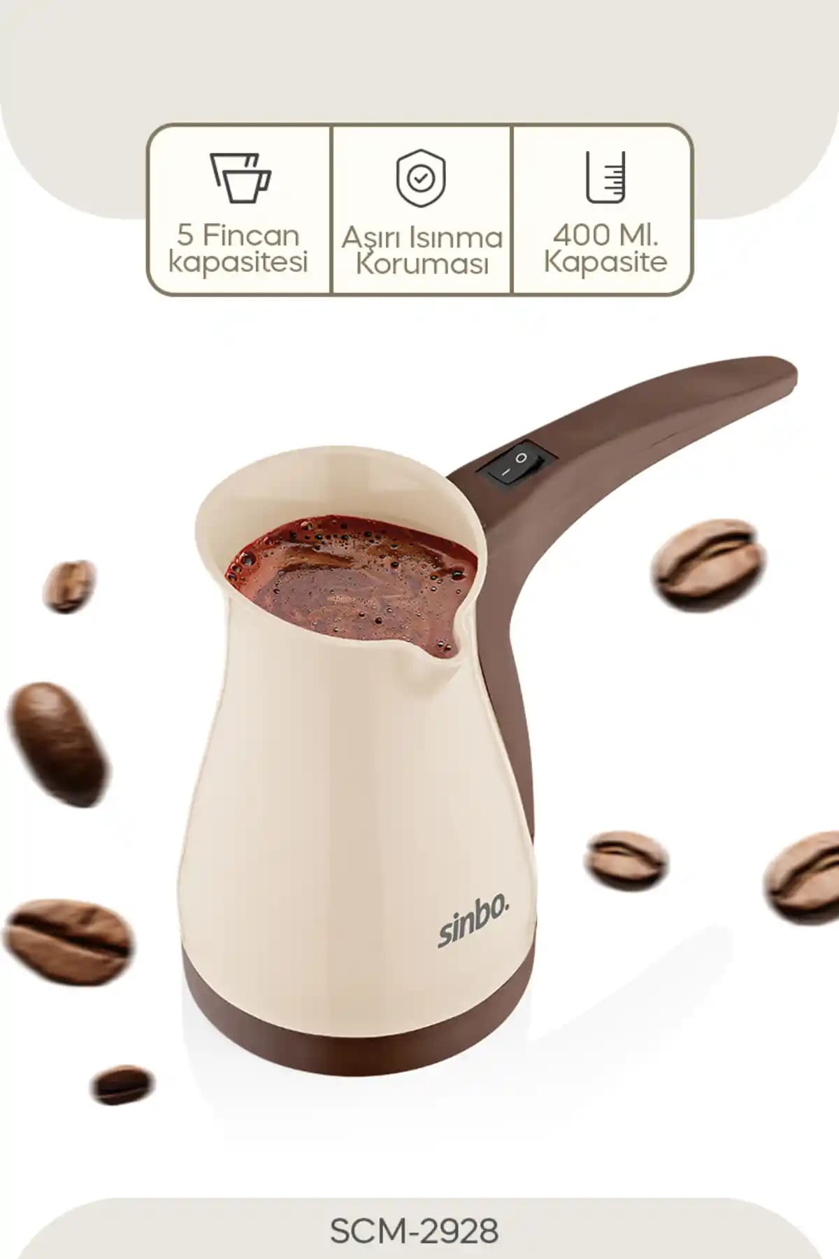 Sinbo SCM-2928 Elektrikli Türk Kahvesi Makinesi: Modern Tasarım ve Üstün Performans Özellikleri