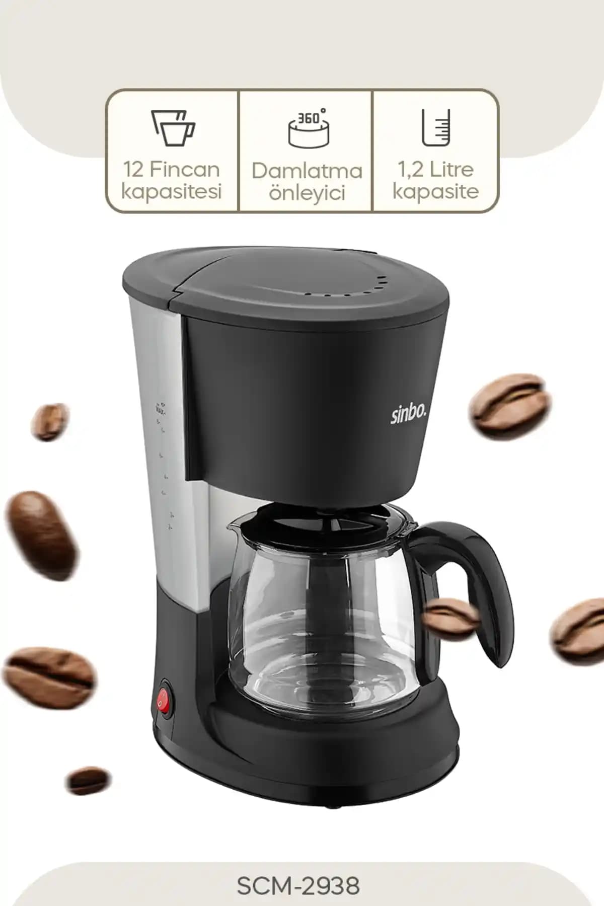 Sinbo SCM-2938 Filtre Kahve Makinesi: Modern Tasarım ve Yüksek Performans Özellikleri