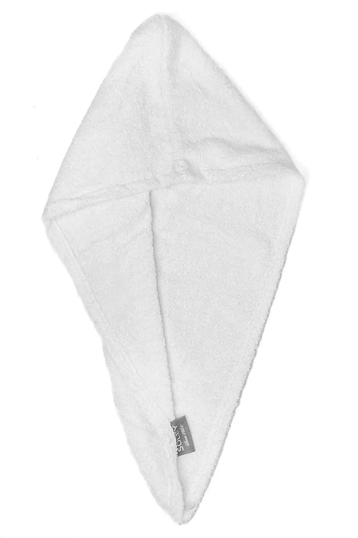 Soley Talya Serisi Yüksek Emiciliğe Sahip Doğal Pamuk Saç Havlusu