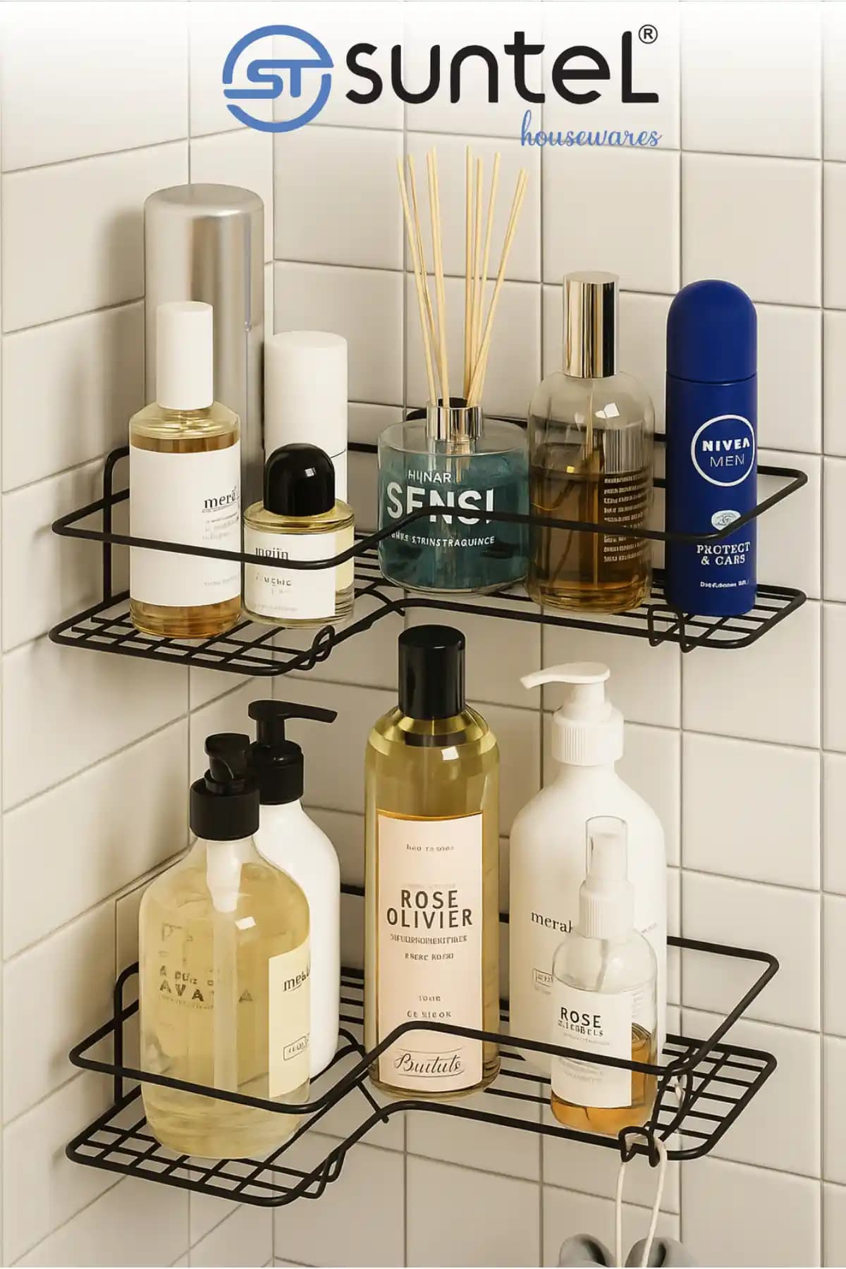 SUNTEL Paslanmaz Metal Banyo ve Mutfak Aksesuarları Modern ve Dayanıklı Tasarım