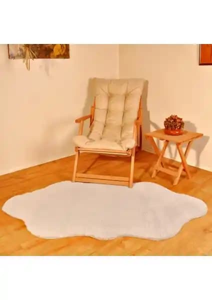 Tappeto Rex Tavşanı Dekoratif Çift Kafa Peluş Post Gri Yüksek Kaliteli Ev Dekoru