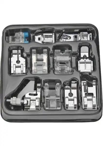 Tokia Tokıa 11 Parça Ev Tipi Dikiş Makinesi Ayak Seti Uyumlu ve Çok Yönlü Kullanım