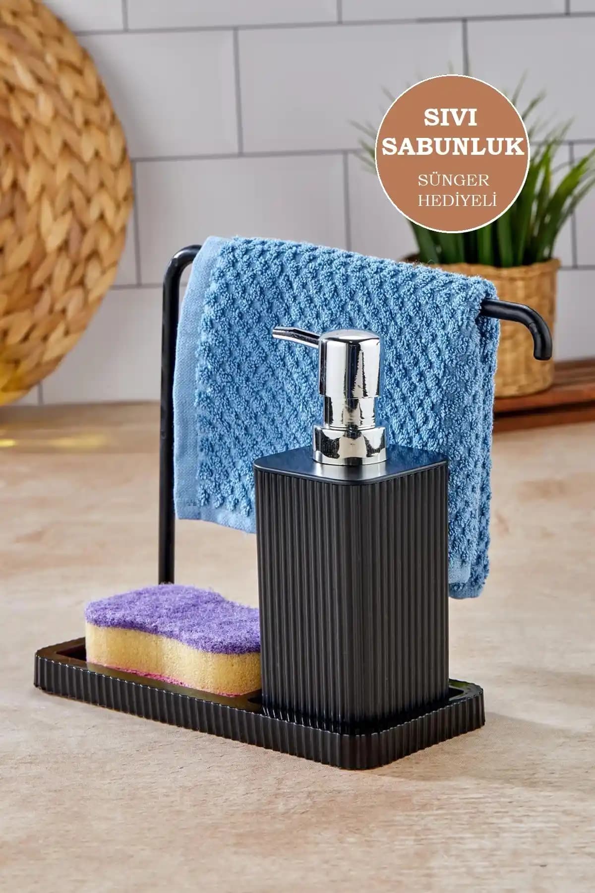 Tugomer Bez Standlı Askılı Deterjanlık: Şık ve Çok Fonksiyonlu Mutfak Çözümü