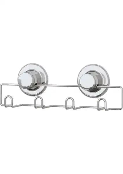 Vakumlu 4'lü Krom Askı: Modern ve Pratik Duvara Montaj Çözümü